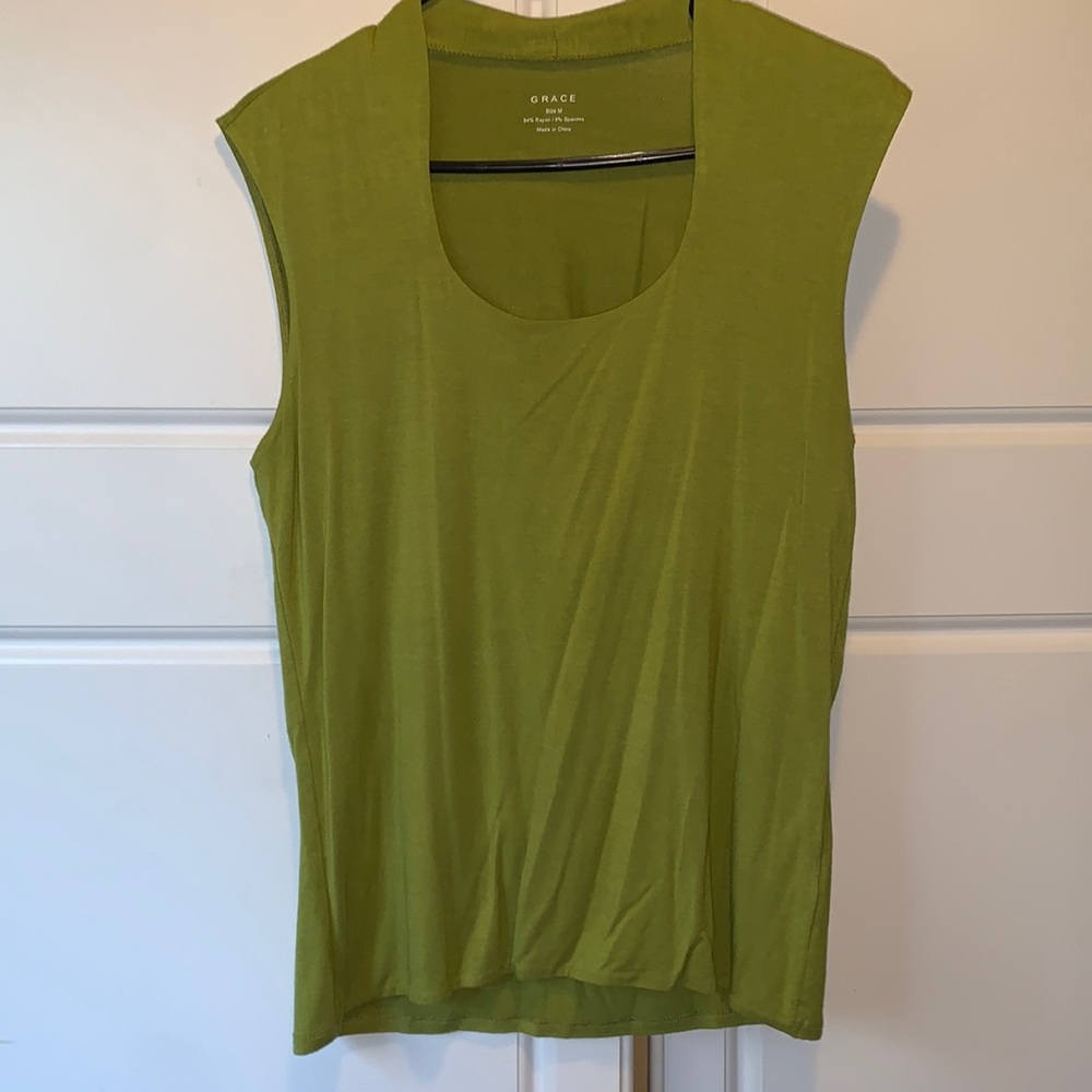 Medium Grace green sleeveless top
